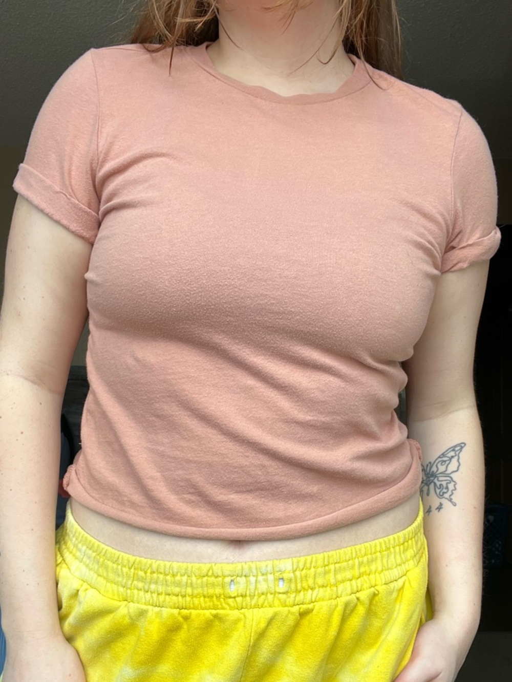 wild fable Dusty Rose Short Sleeve Crewneck Top